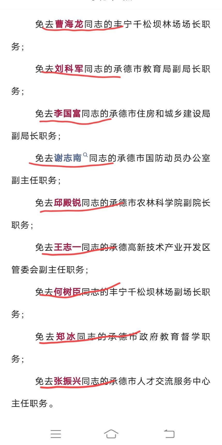 最新任命概览
